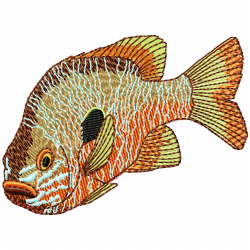 Fishes Embroidery Design 8 Fishes Embroidery Design 8